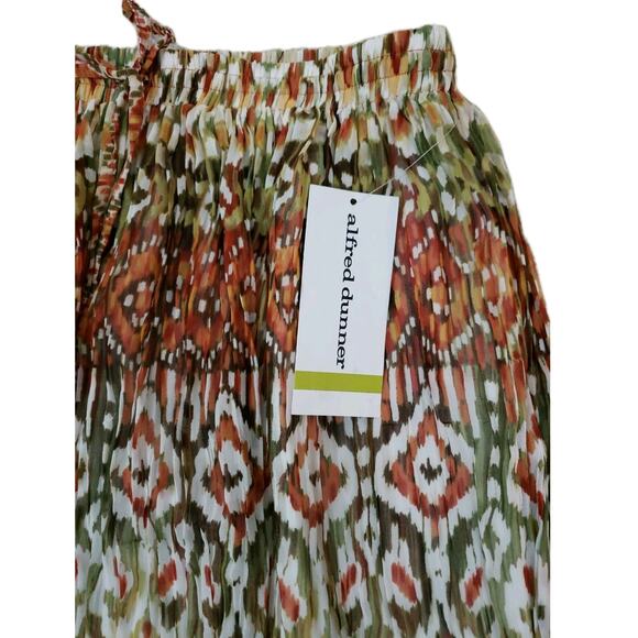 Alfred Dunner ~Woman Size 14~Multi Color Long Pleated Flare Skirt Lined NWT$54.0 - Picture 2 of 11